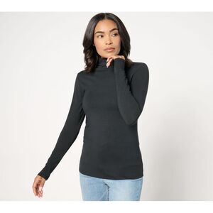 Maya J Women's Top Sz XL Carla Rockmore Collection Fashion Funnel Black A670419